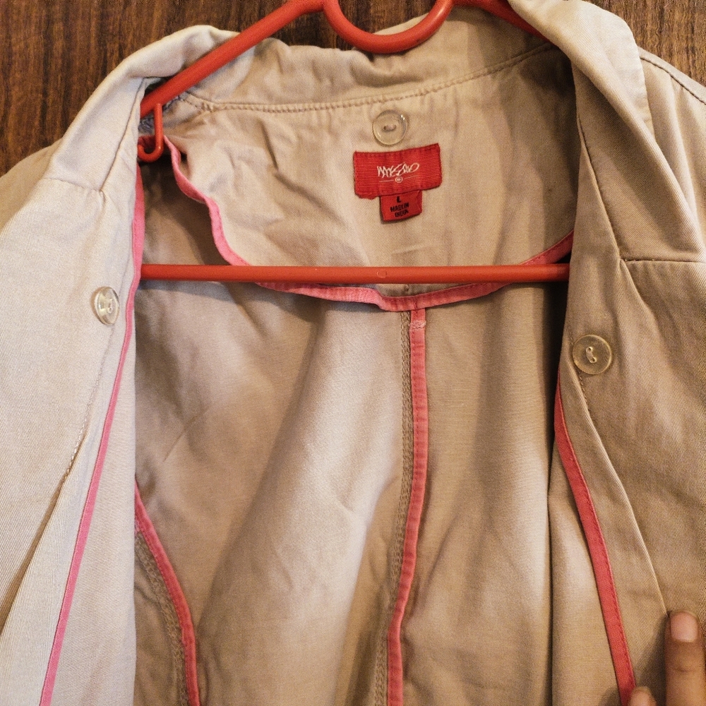Fixed rate - Beige cotton jacket - Picture 3 of 11